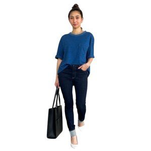 NWT UNIQLO Ultra Stretch Skinny High Rise Jeans 28 x 31 Dark Wash Denim 69 Navy
